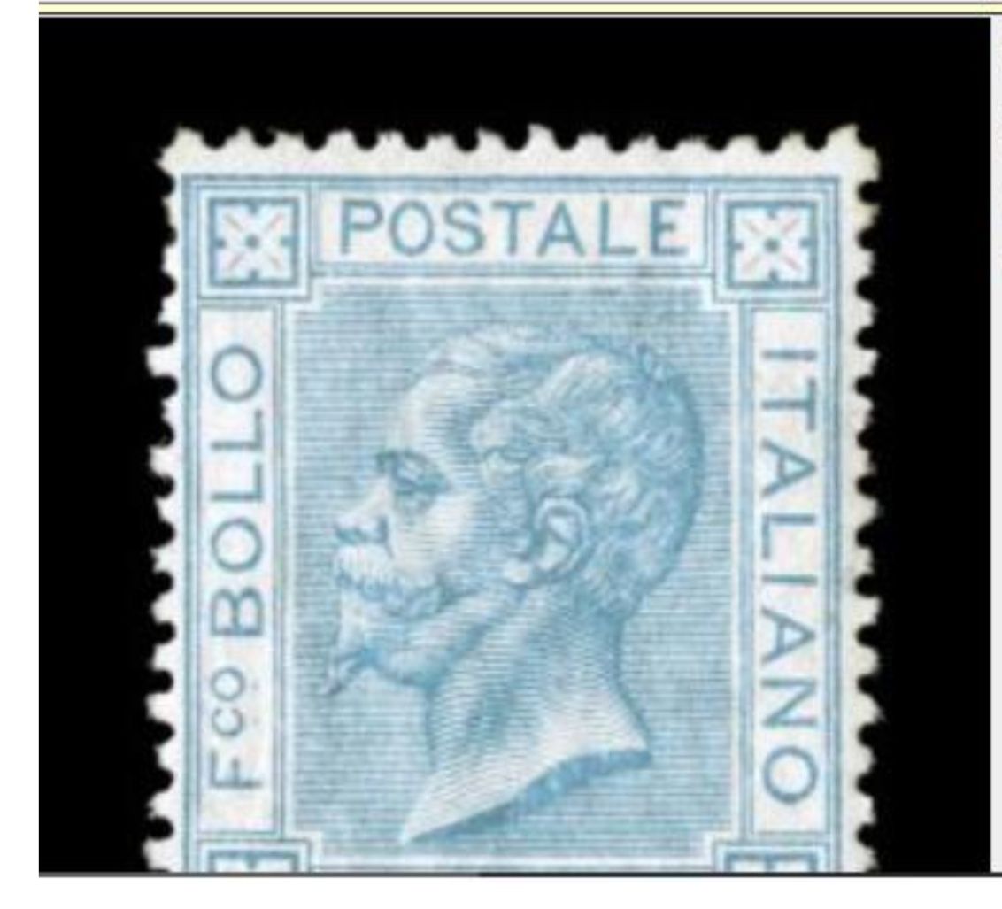 Sassone #T26, 1867 20c Blue, Turin Printing