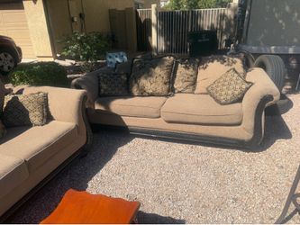 Couch and table set