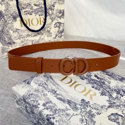 Christian Dior Frosted Belt Brown