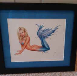 Sexy mermaid original signed and numbered