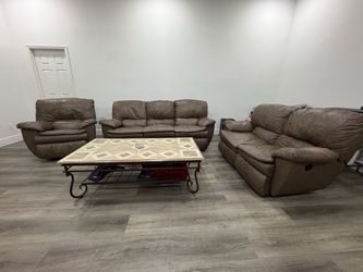Genuine Leather Living Room Set