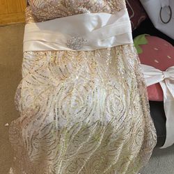 Pretty Gold Glitter Dress