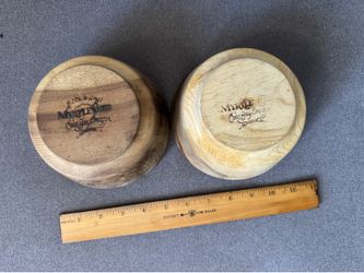 Vintage Handcrafted Myrtlewood Bowls - Coos Bay, Oregon (Set of 2)