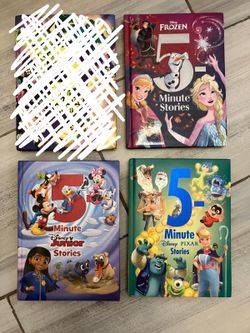 Disney 5-Minute Stories Hardcover Books Set of 3 - Frozen, Pixar, Junior