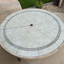 60 Inch Round Tile Outdoor Table Top Only