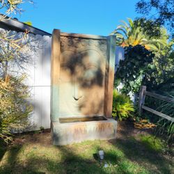 Outdoor Water Fountain And Planters $150 Each