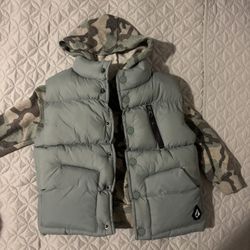 Volcom Puffer Vest Set
