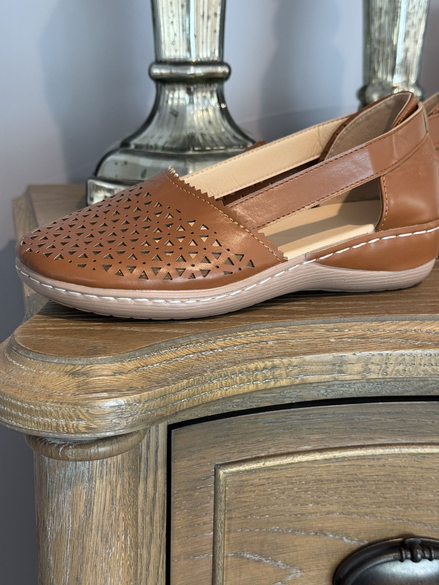 Brand New, Size 7 Brown Casual Sandal-shoe