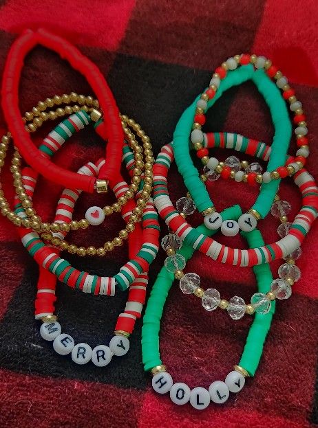 Last Batch Of Christmas Bracelets And Earrings