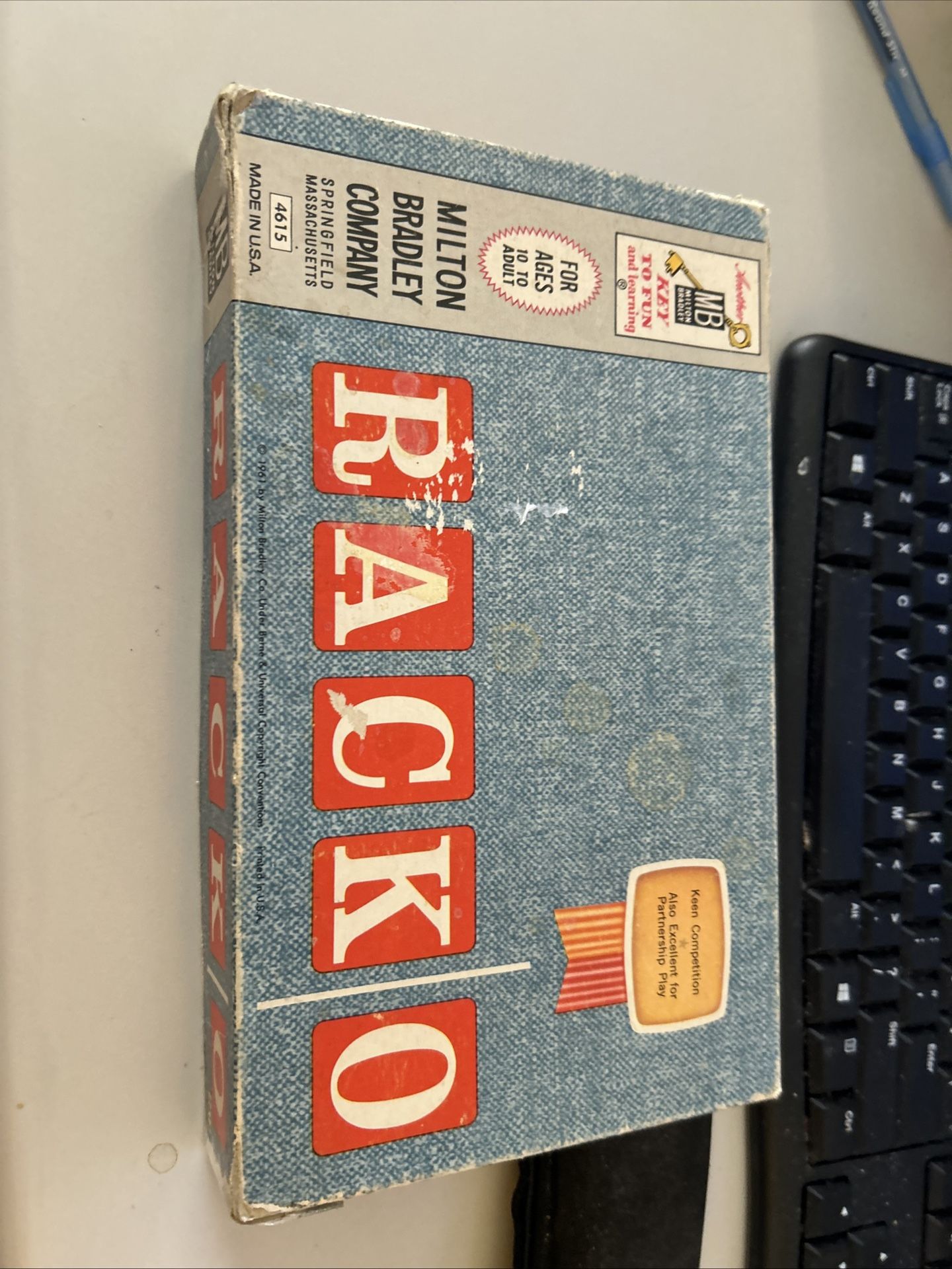 Vintage Rocco Game Milton, Bradley 4615 Made In Usa 1961