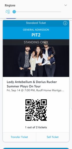 Pit Lady Antebellum tickets