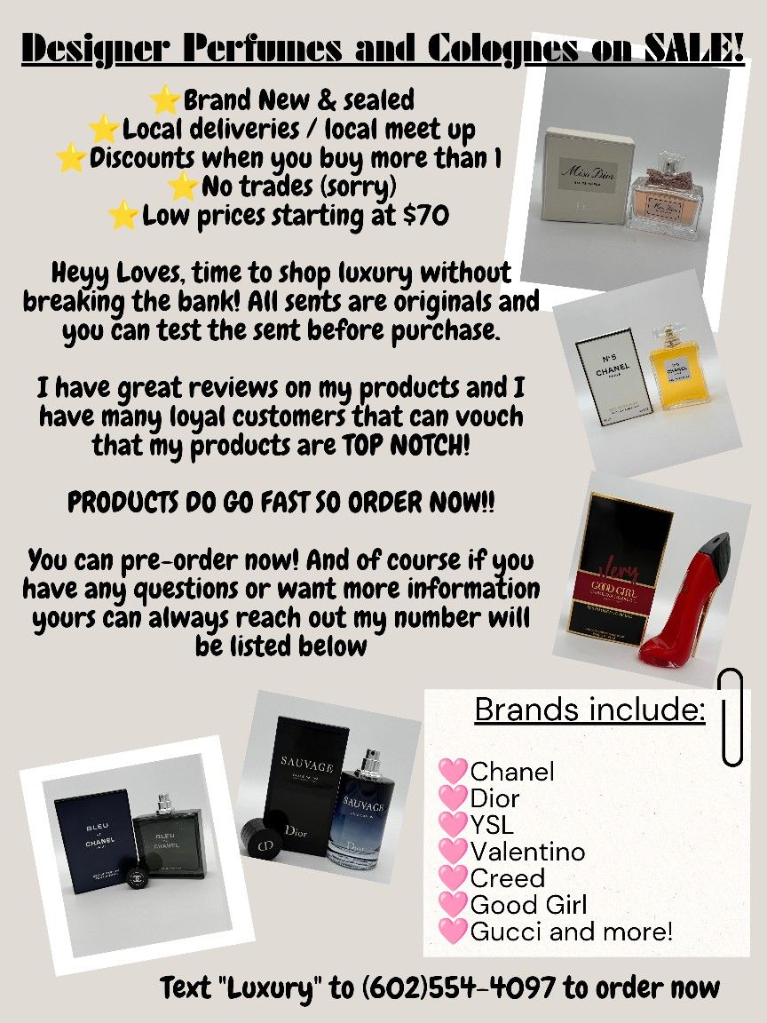 Designer Perfume & Cologne 