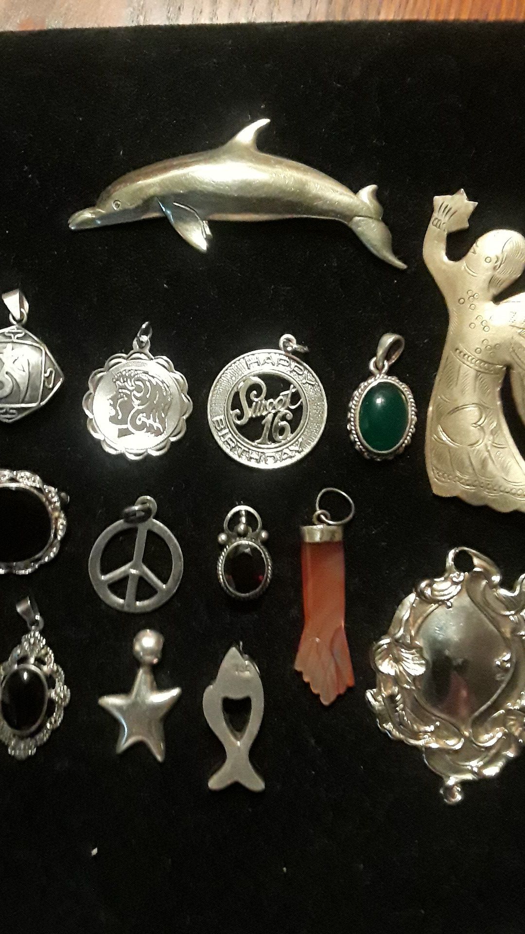 Gorgeous Sterling Silver 925 pendants and brooches. Each $15.