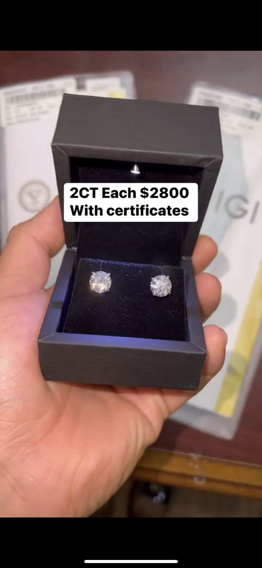 Diamond Earrings $50 Down 