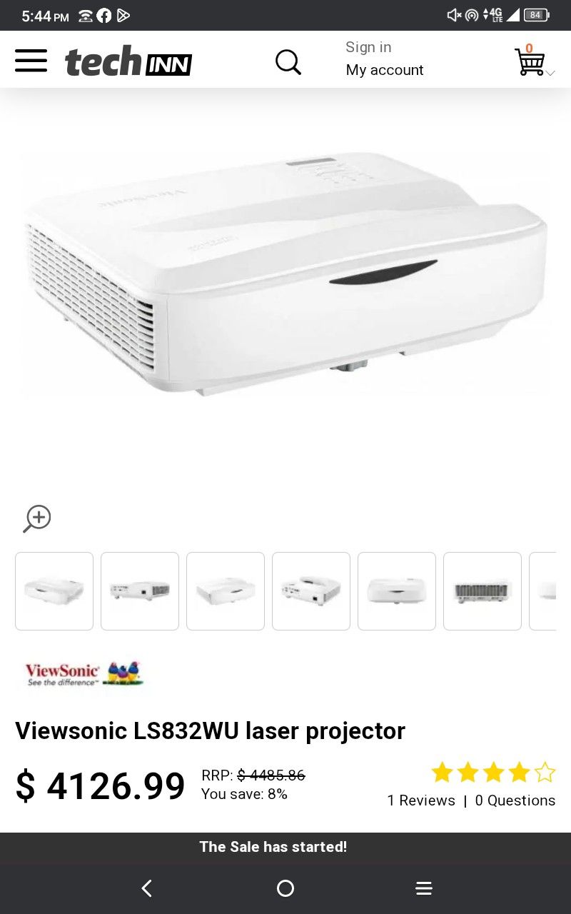 ViewSonic Projector Ls832wu