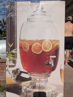 Westbury Glass Vintage Water/ Drink Dispenser 3 gallon