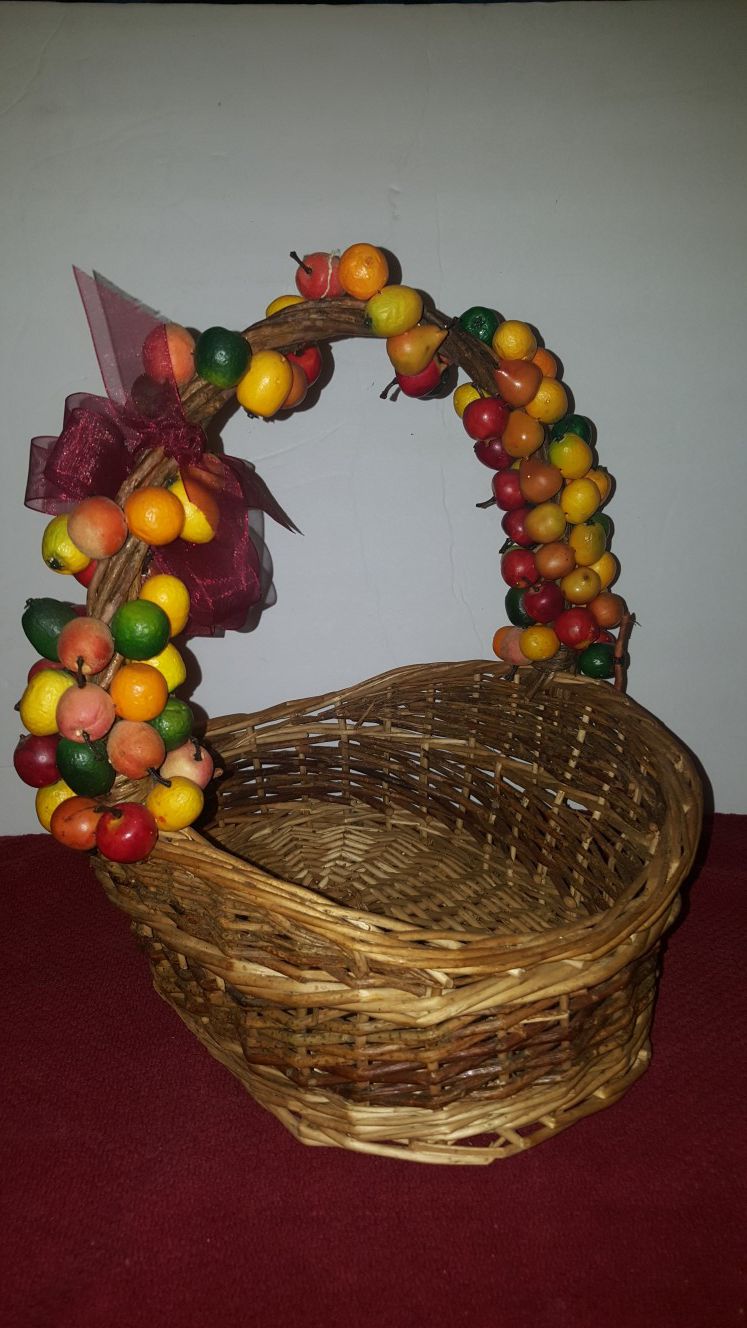 Fruit Decorated Basket