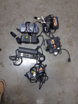 Lot of Electric Scooter Battery Chargers