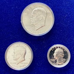 1976 United States Mint Bicentennial Silver Proof Coin Set $50 US Coins Collection 1776 Eisenhower Dollar Kennedy Half