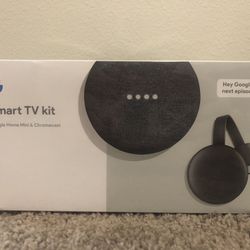 New Google Smart TV kit with Google Home Mini and Google Chromecast