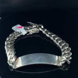 925 Silver 8 1/2 Cuban Bracelet 62.60g 11.6mm 161829