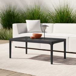 *Brand New* Farrah Rectangular Outdoor Coffee Table, Black