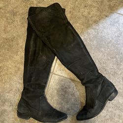 Aldo Over The Knee Suede Leather Boots  Size 8.5