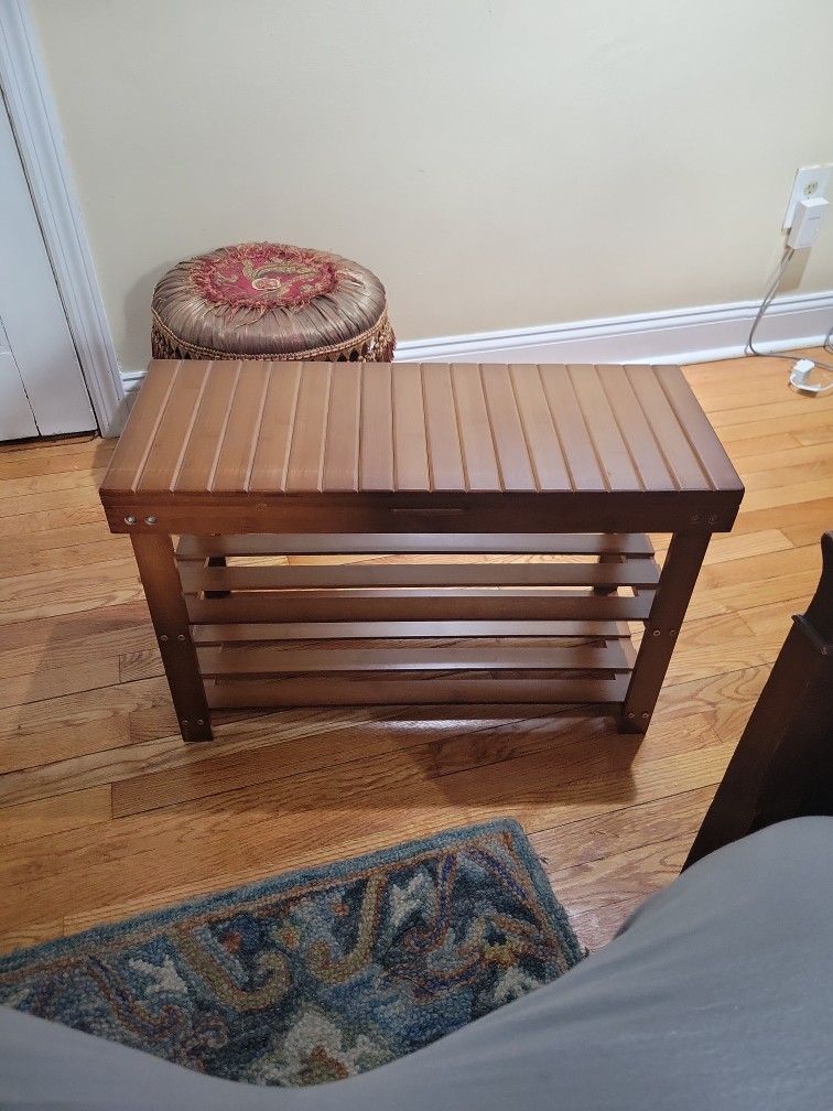 Wood Shoe Rack