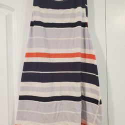 LULULEMON Women’s All Tied Up Split Back Athletic Tank Stripes Multicolor medium