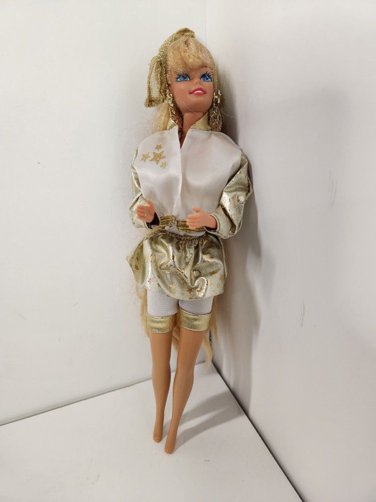 Vintage 1992 Hollywood Hair Barbie Doll Blonde #2308 Mattel w/Clothes Outfit