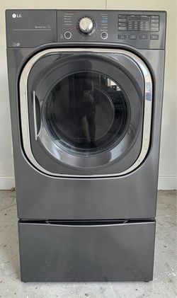 LG Electric Steam Dryer with Pedestal