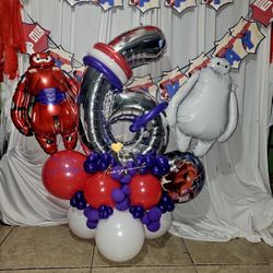 Baymax Big Hero 6 Balloons Birthday 