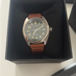 Eco-Drive Avion Super Titanium Green Dial Men's Watch (Trade) 