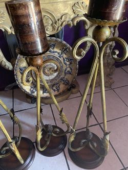 Set Of Floor Candle Holder 