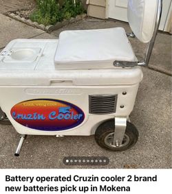 Battery operated cruzin cooler