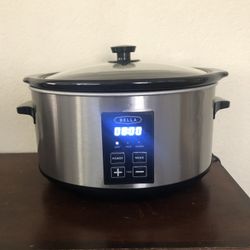 Bella 5 Quart Programable Slow Cooker In Stainless Steel 