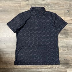 G/FORE Floral AOP Polo Shirt Medium 