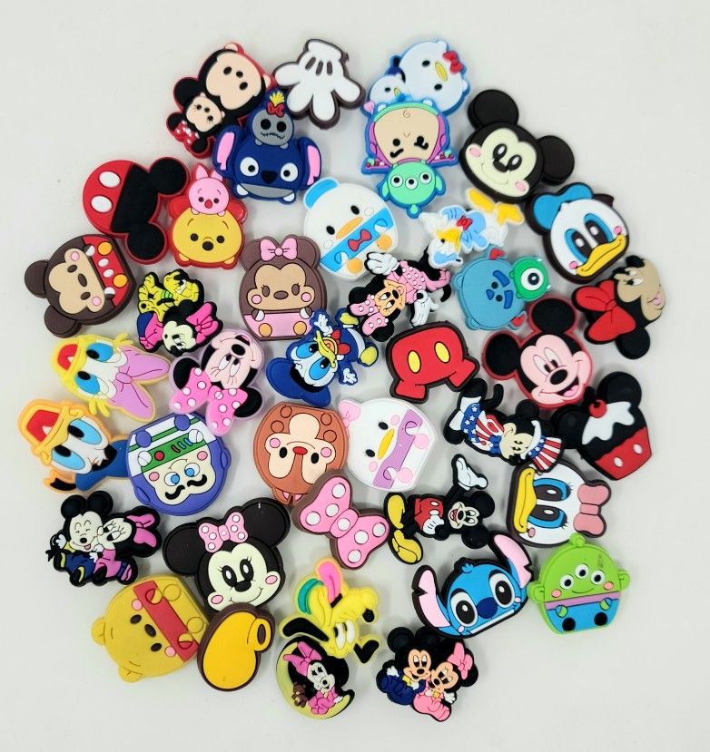 40 pcs Crocs Charms Disney