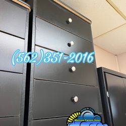 Four Drawer Dresser Black Compressed Chest New 