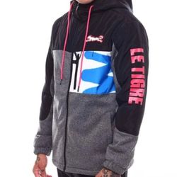 Brush Stroke Hybrid Hoodie Le Tigre