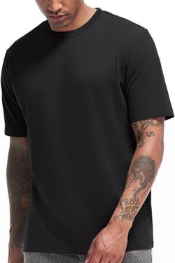 Men's Heavy Weight Crew Neck T-Shirt Mens Premium Cotton Tee - Pre Shrunk S-3XL
