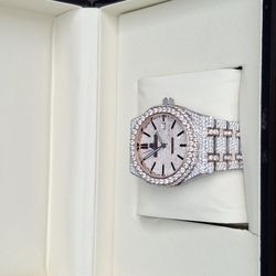 Iced out AP moissanite VVS watch