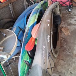 3 Kayak Lot(2 Pelican And 1 Oldtown) 