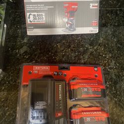 Craftsman V2 Router Tools + 2 Pack battery
