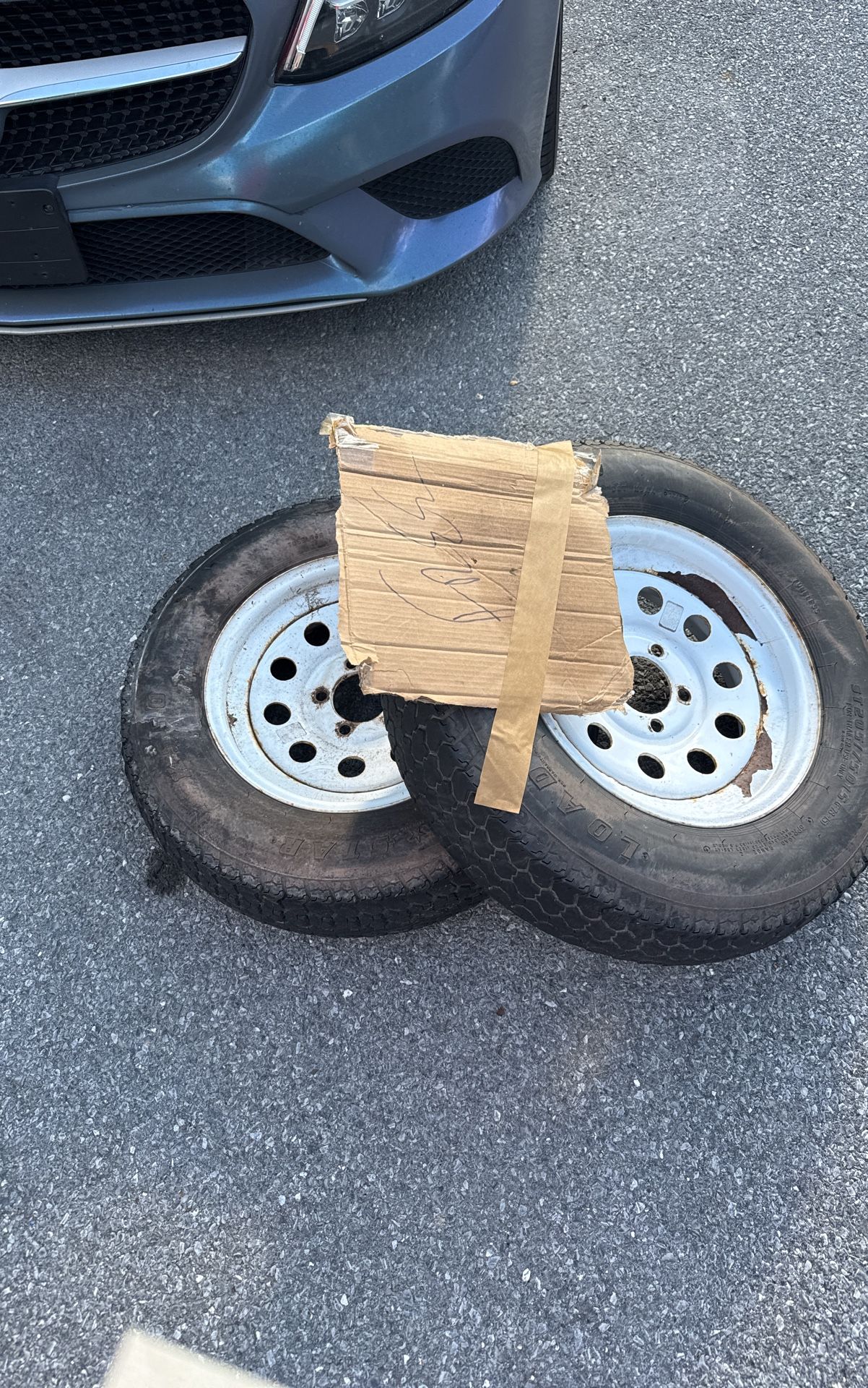 Free Trailer Tires And Rims. Pickup ONLY