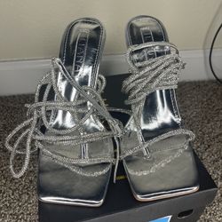 Rhinestones Wrap Around Heels