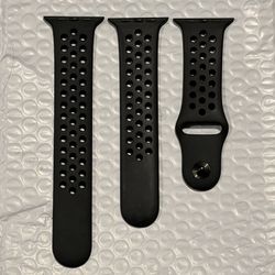 Authentic Nike Sport Band for Apple Watch 44mm - Anthracite/Black