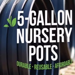 5 GALLON PLASTIC POTS ON SALE 