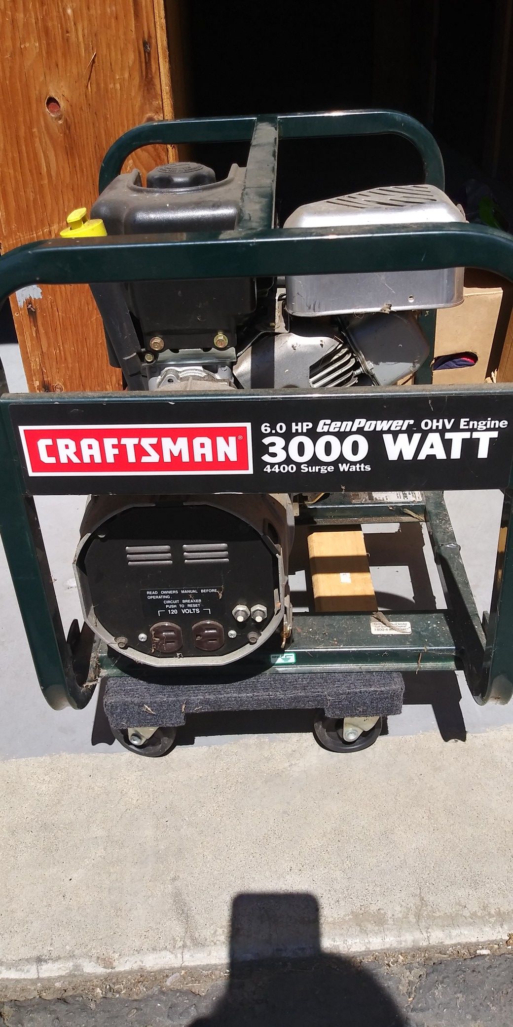 A, CRAFTSMAN 3000WATTS GENERATOR