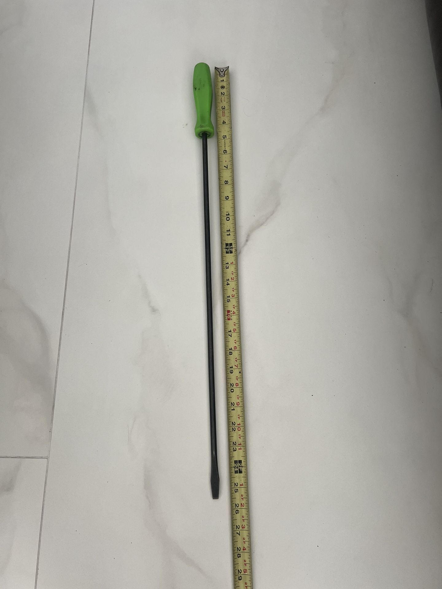 Snap on Classic Green Handle Flat Head Screwdriver DES309246 Made in USA
